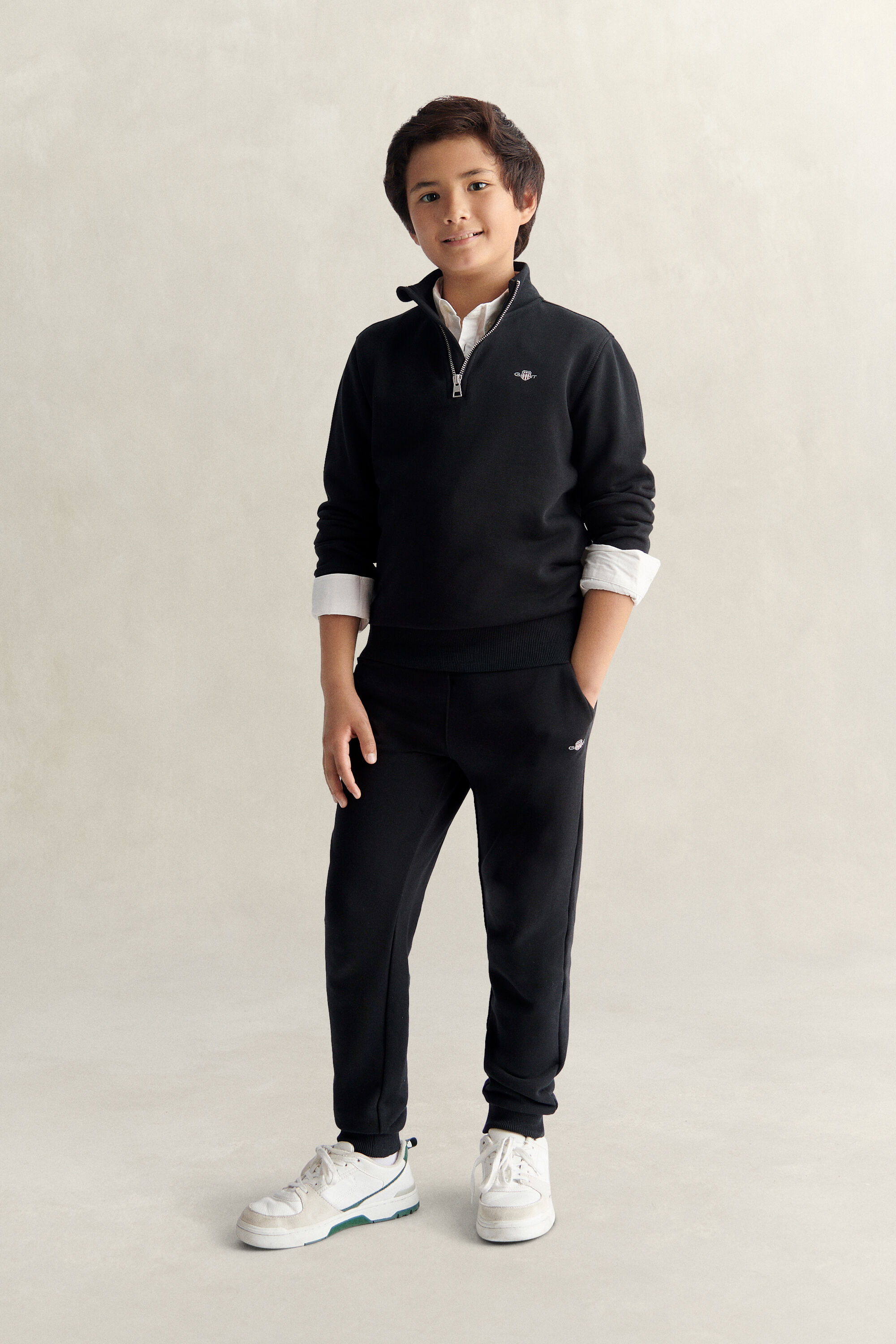 Sweatshirt com meio fecho de correr Shield Teen Boys