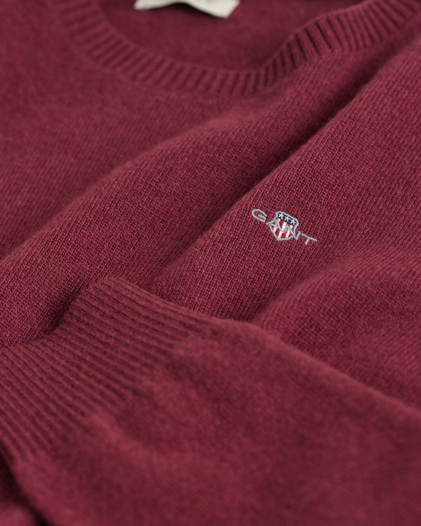 Camisola de malha com decote redondo em l&atilde; Shield Teens