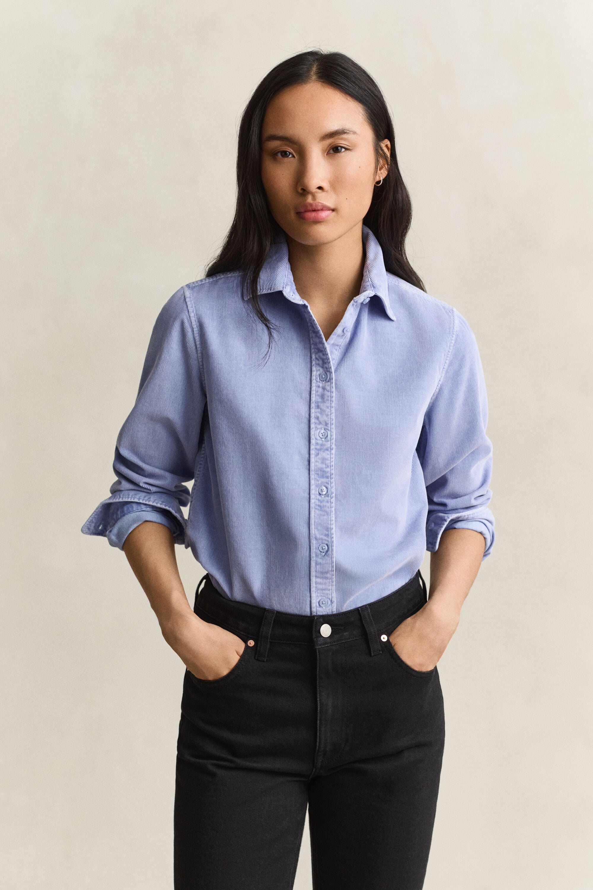 Camisa de bombazina regular fit