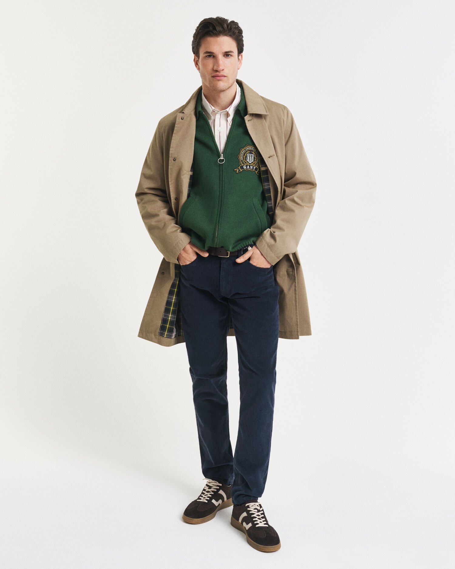 Calças de bombazina slim fit