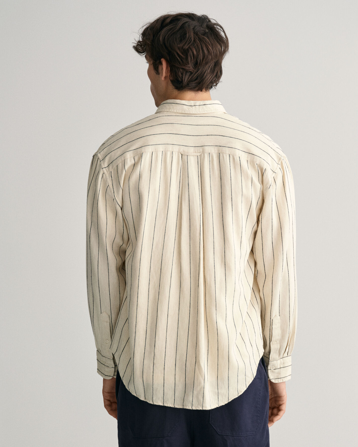 Camisa Slub Striped relaxed fit