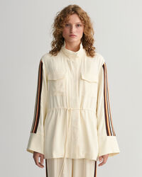 Casaco às riscas relaxed fit