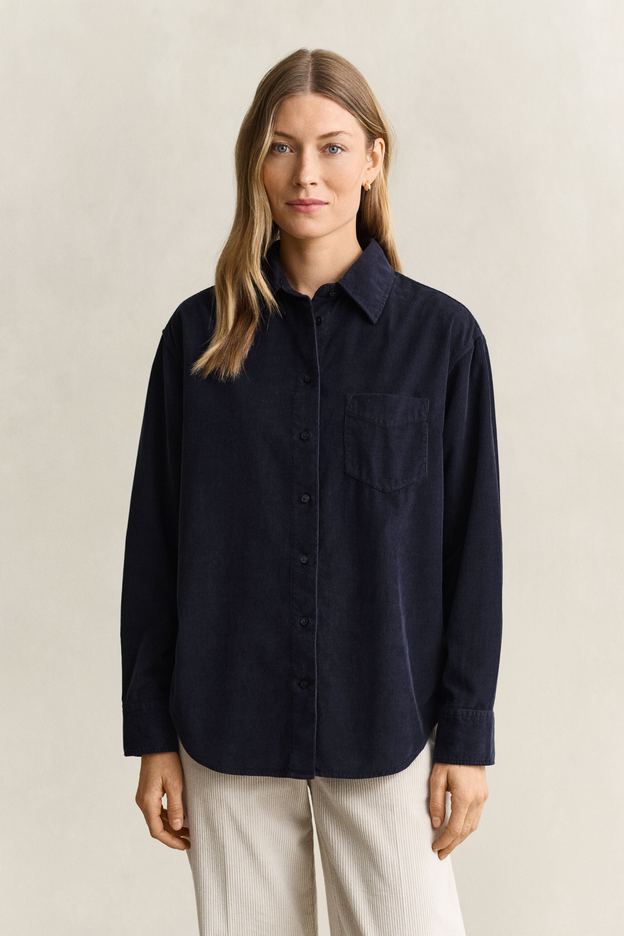 Camisa de bombazina relaxed fit