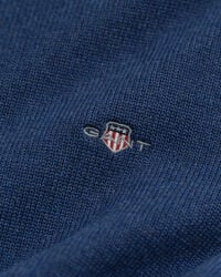 Camisola de malha em algodão com meio fecho Casual