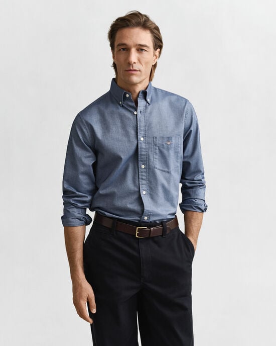 Camisa Oxford clássica regular fit