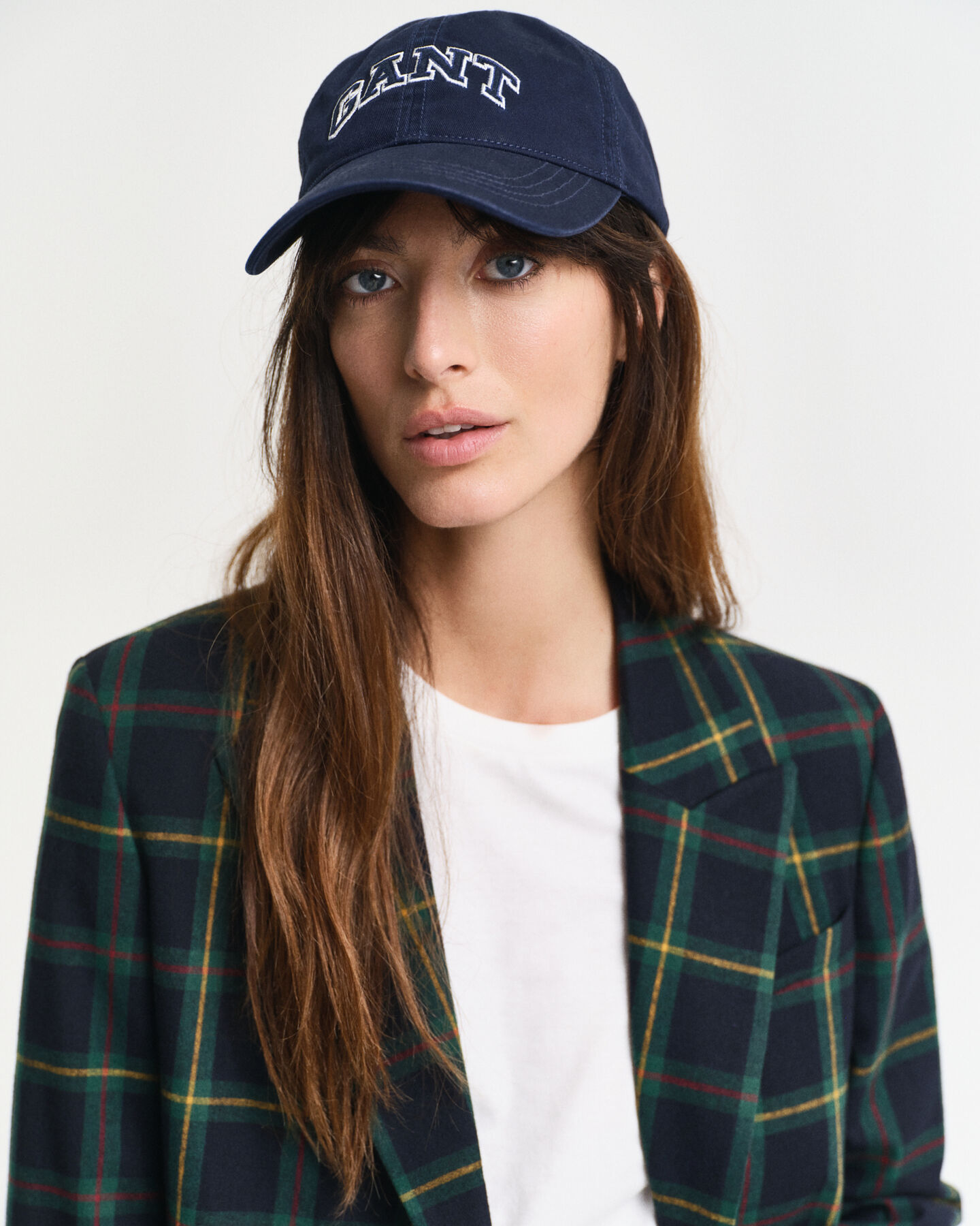 Blazer de fato com padrão de xadrez regular fit