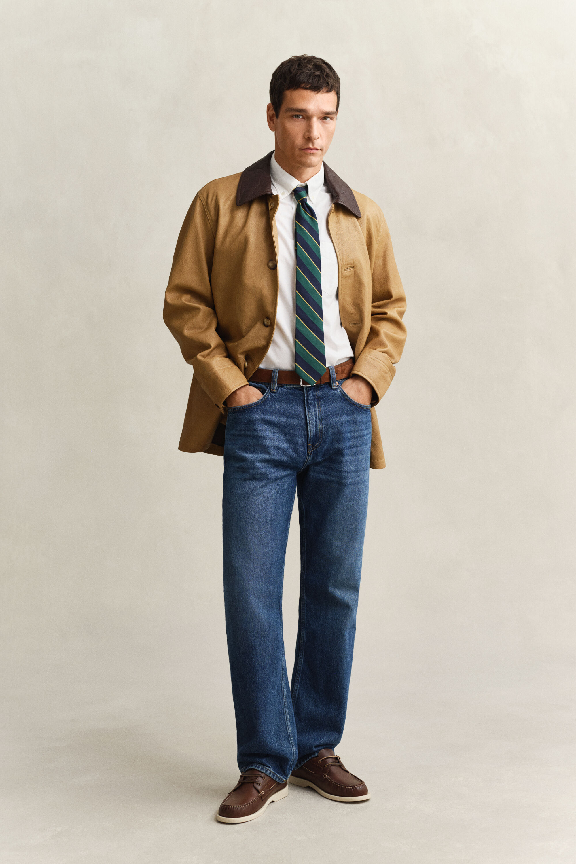 Camisa de manga curta Oxford Classic