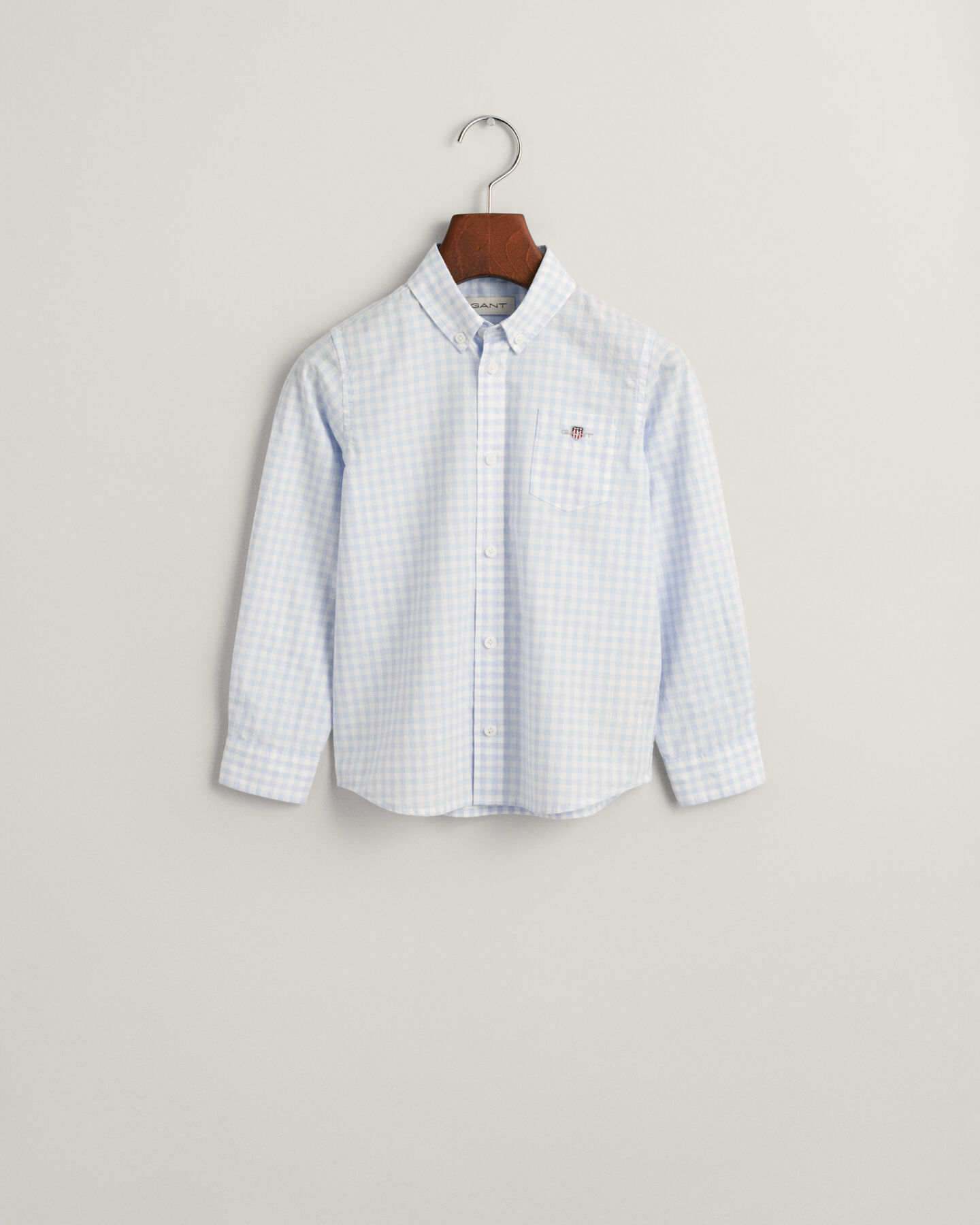 Camisa em popelina gingham Shield Kids