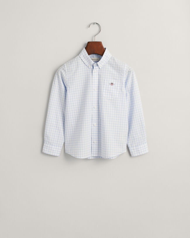 Camisa em popelina gingham Shield Kids