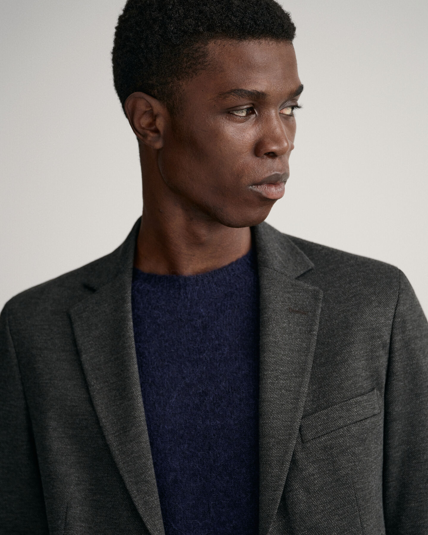 Blazer de fato em jersey