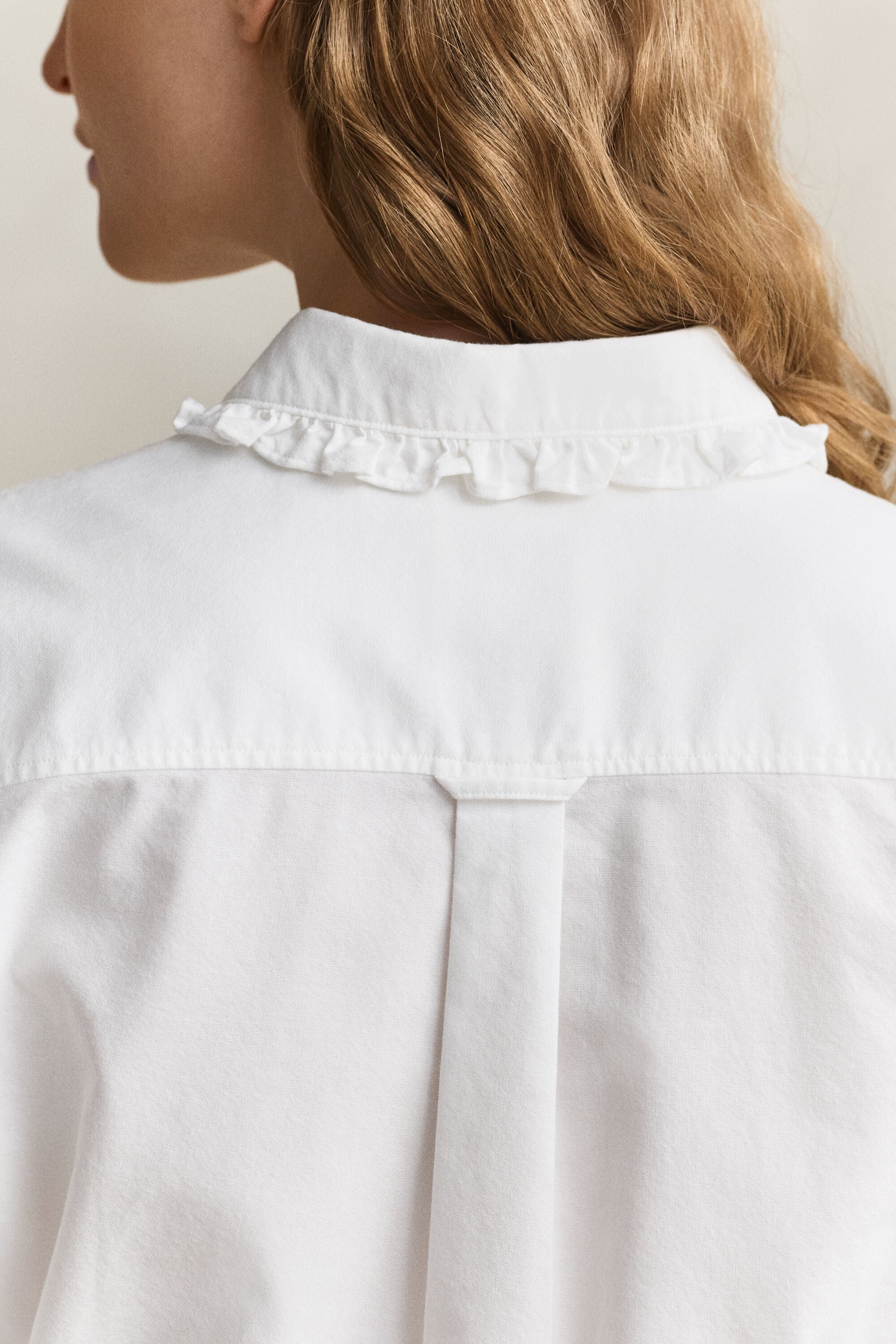 Camisa Oxford Classic com folhos