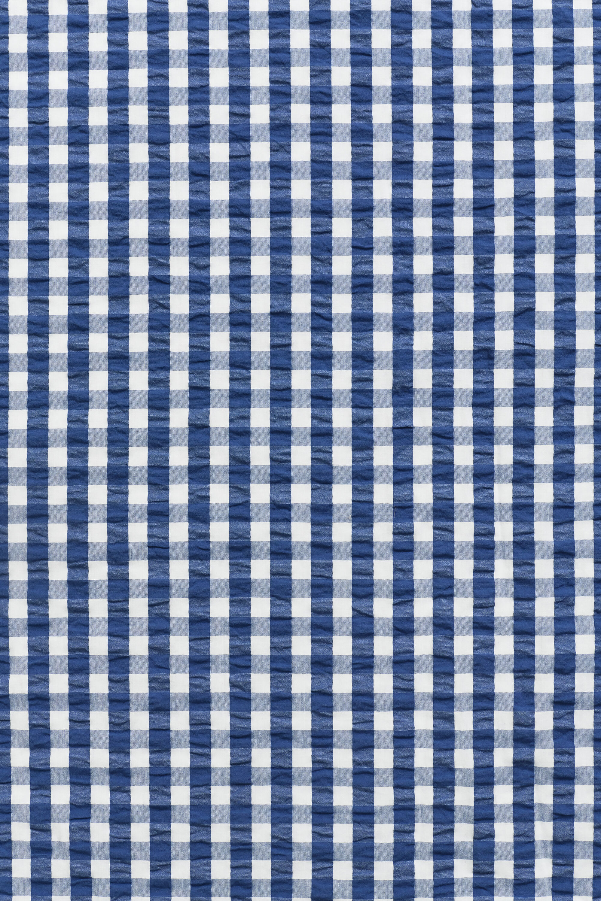 Capa de edredão individual em tecido Seersucker com padrão de xadrez