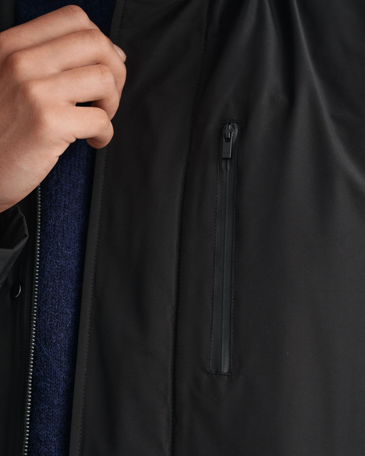 Gabardina acolchoada