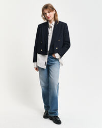 Camisa Oxford clássica às riscas regular fit