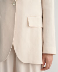 Blazer em linho com elastano regular fit