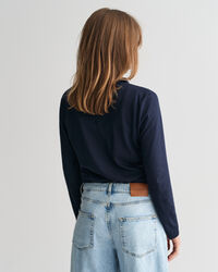 Polo de mangas compridas sem costuras