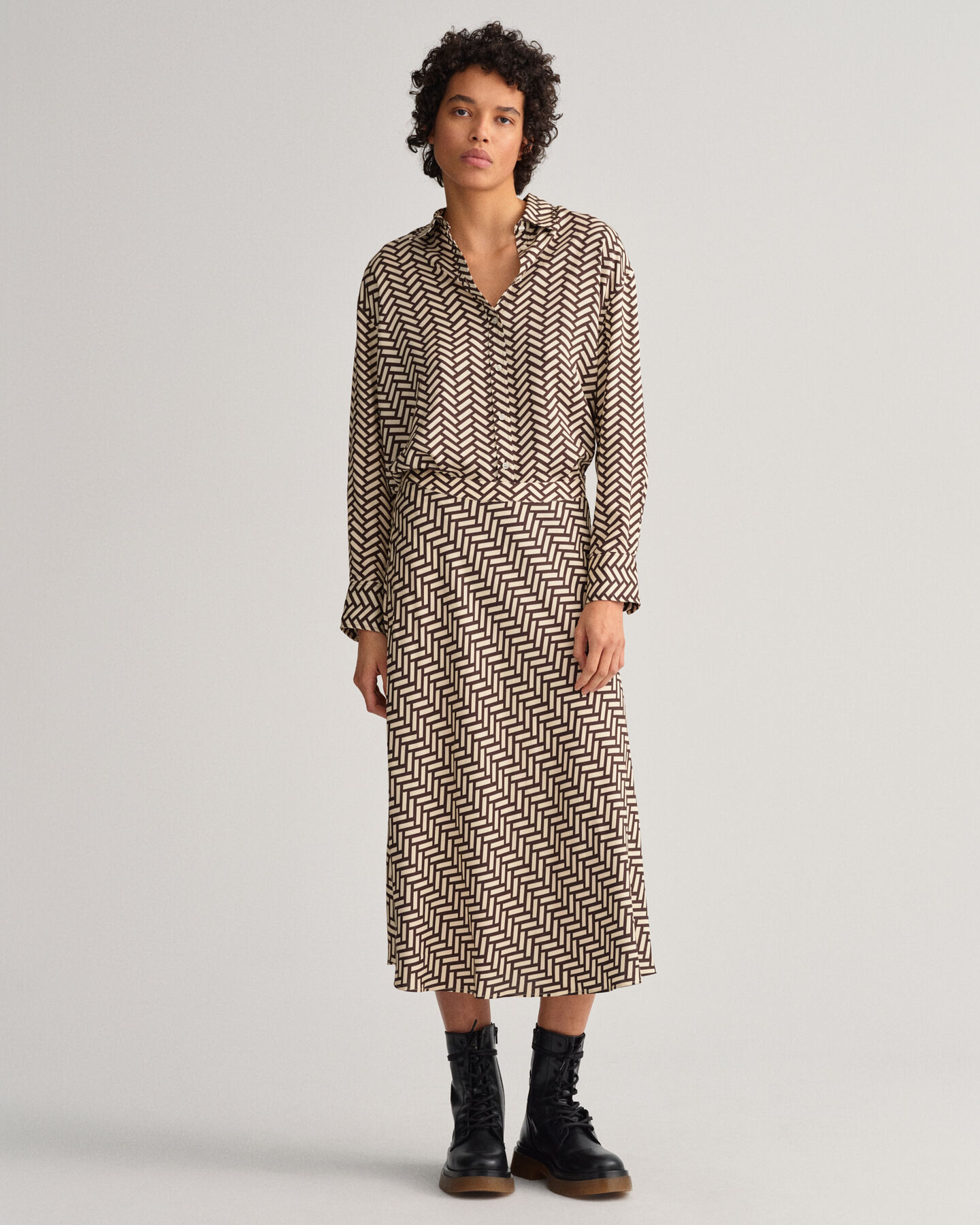 Saia evasê Geometric