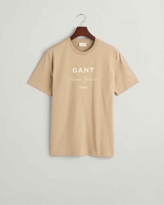 T-shirt com estampado GANT Script Graphic