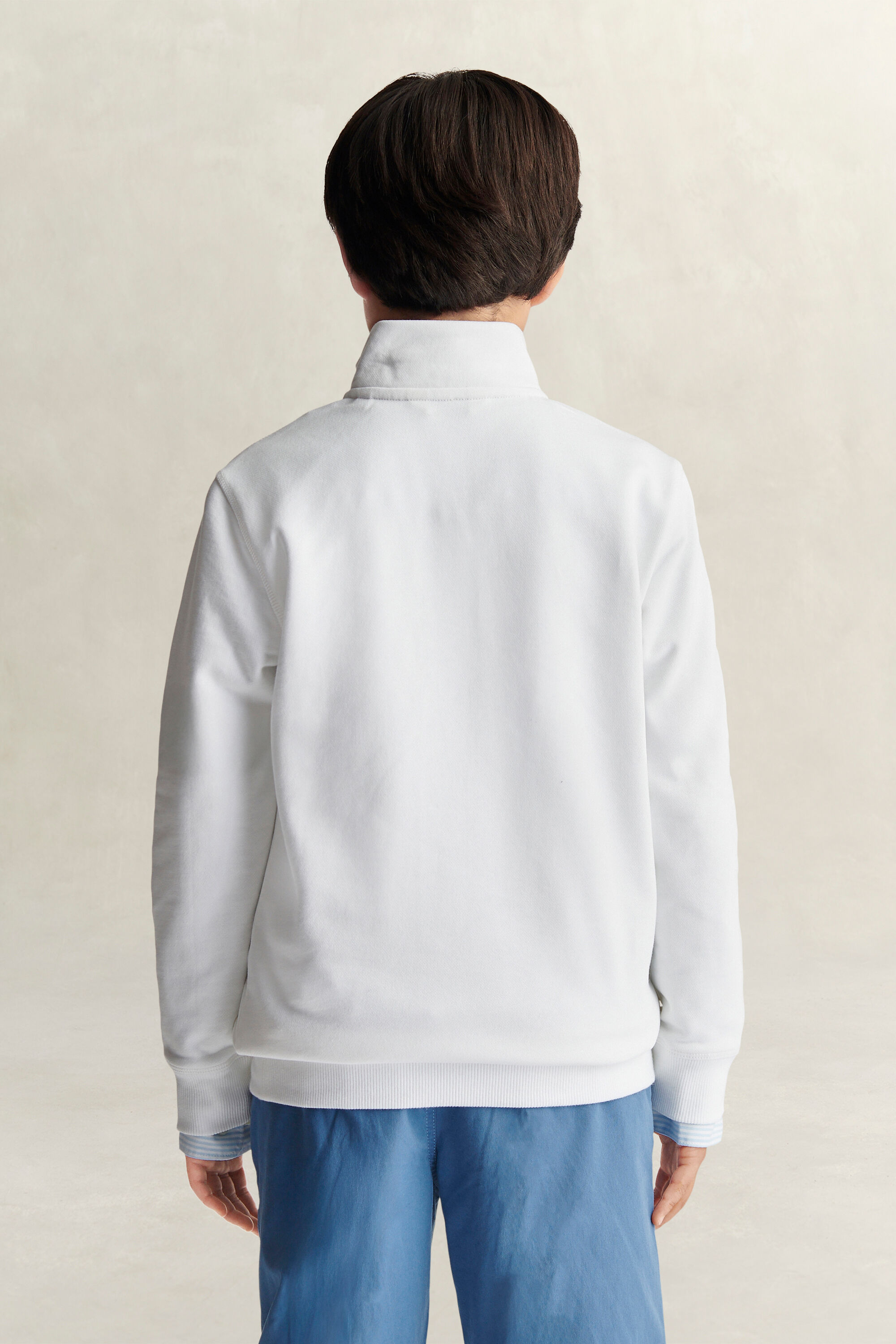 Sweatshirt com meio fecho de correr Teen Boys
