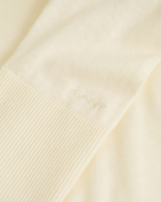 Camisola de malha fina com decote em V