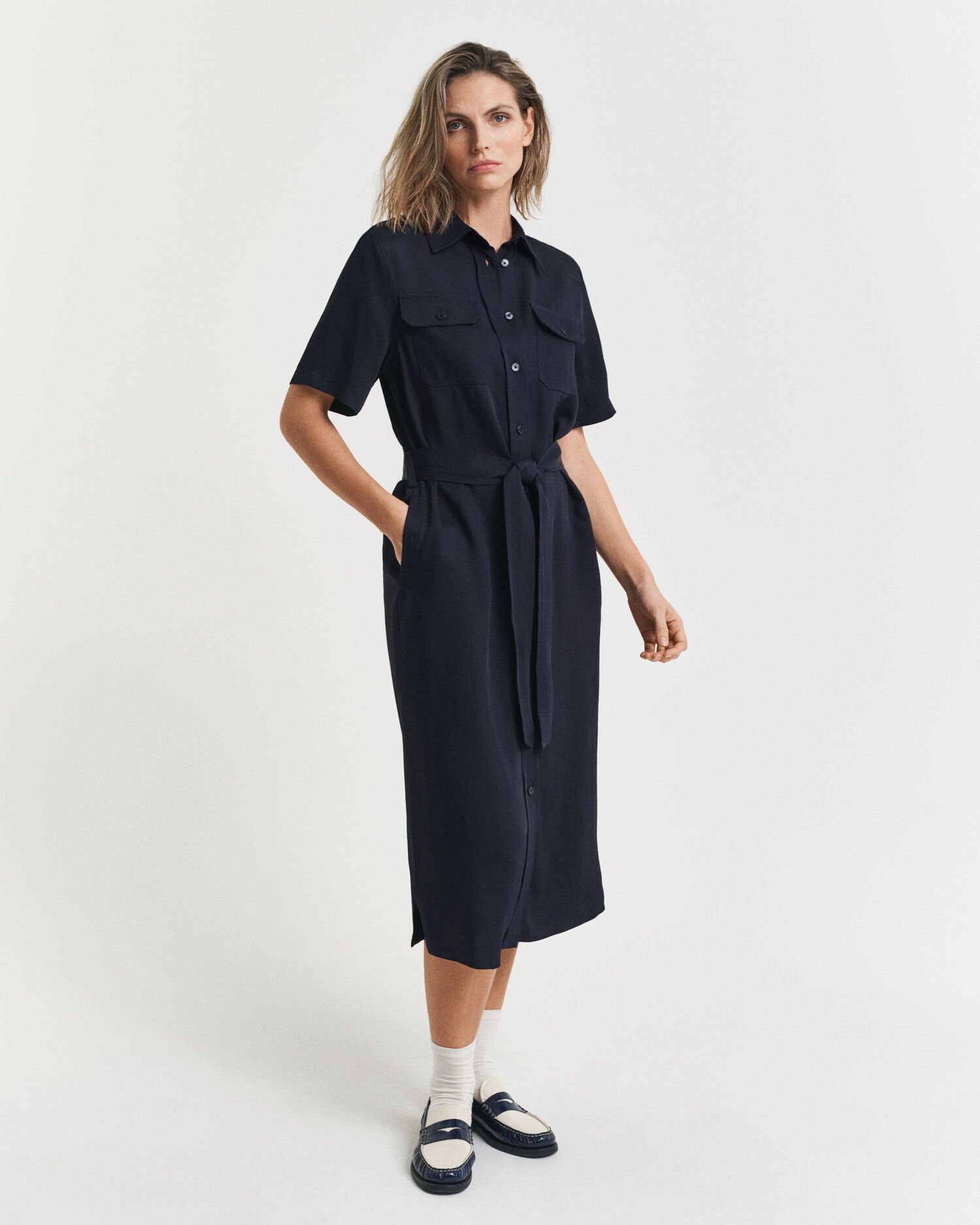 Vestido-camisa Utility
