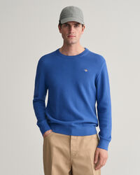 Camisola de malha com decote redondo em algod&atilde;o Structured