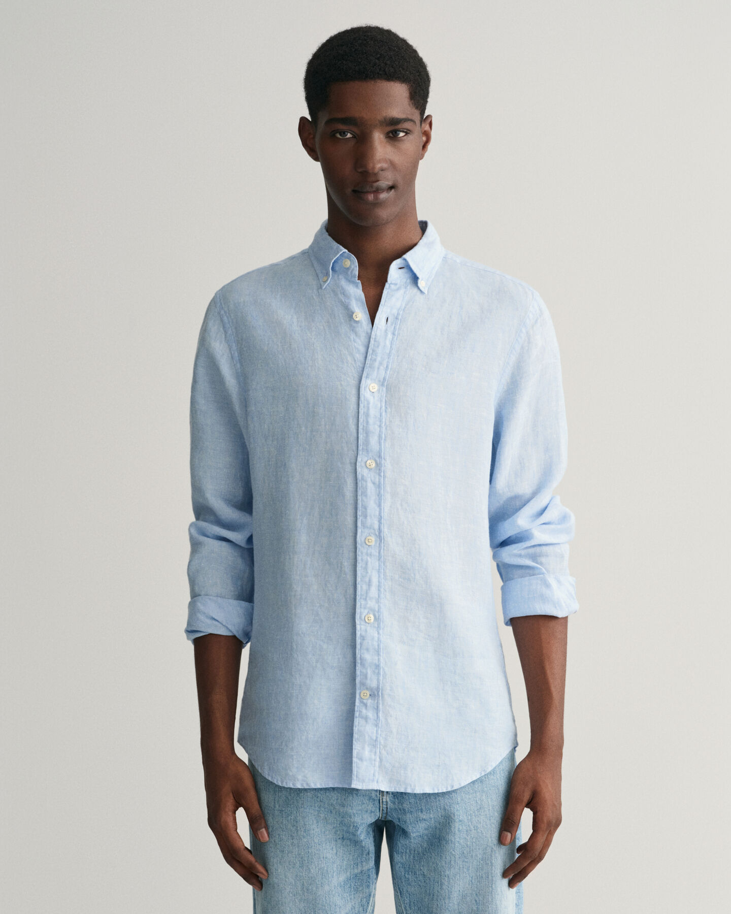 Camisa de linho slim fit