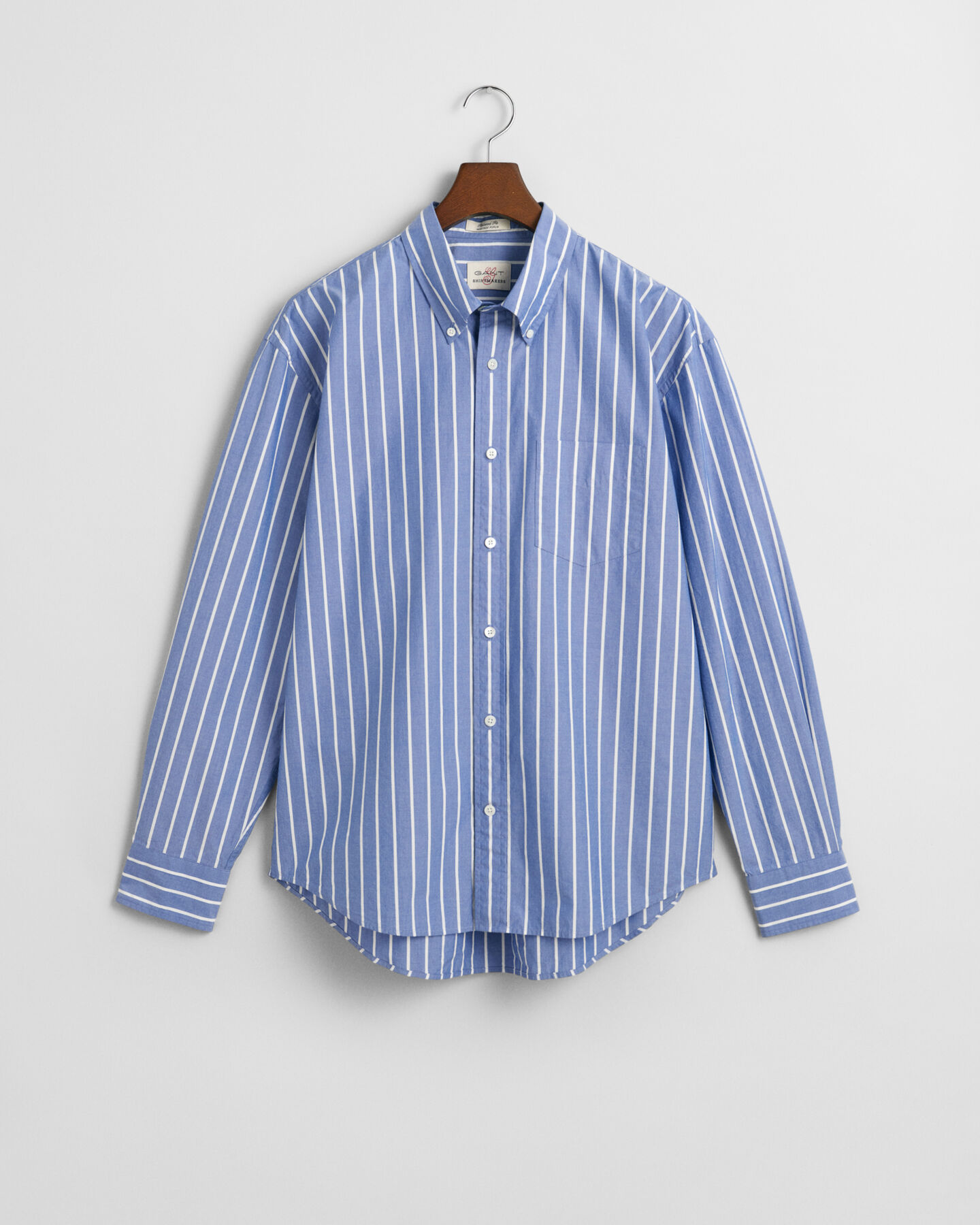 Camisa Heritage Poplin &agrave;s riscas relaxed fit