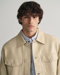 Casaco em pele Trucker