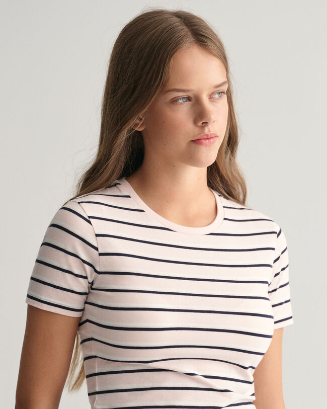 T-shirt &agrave;s riscas Teen Girls