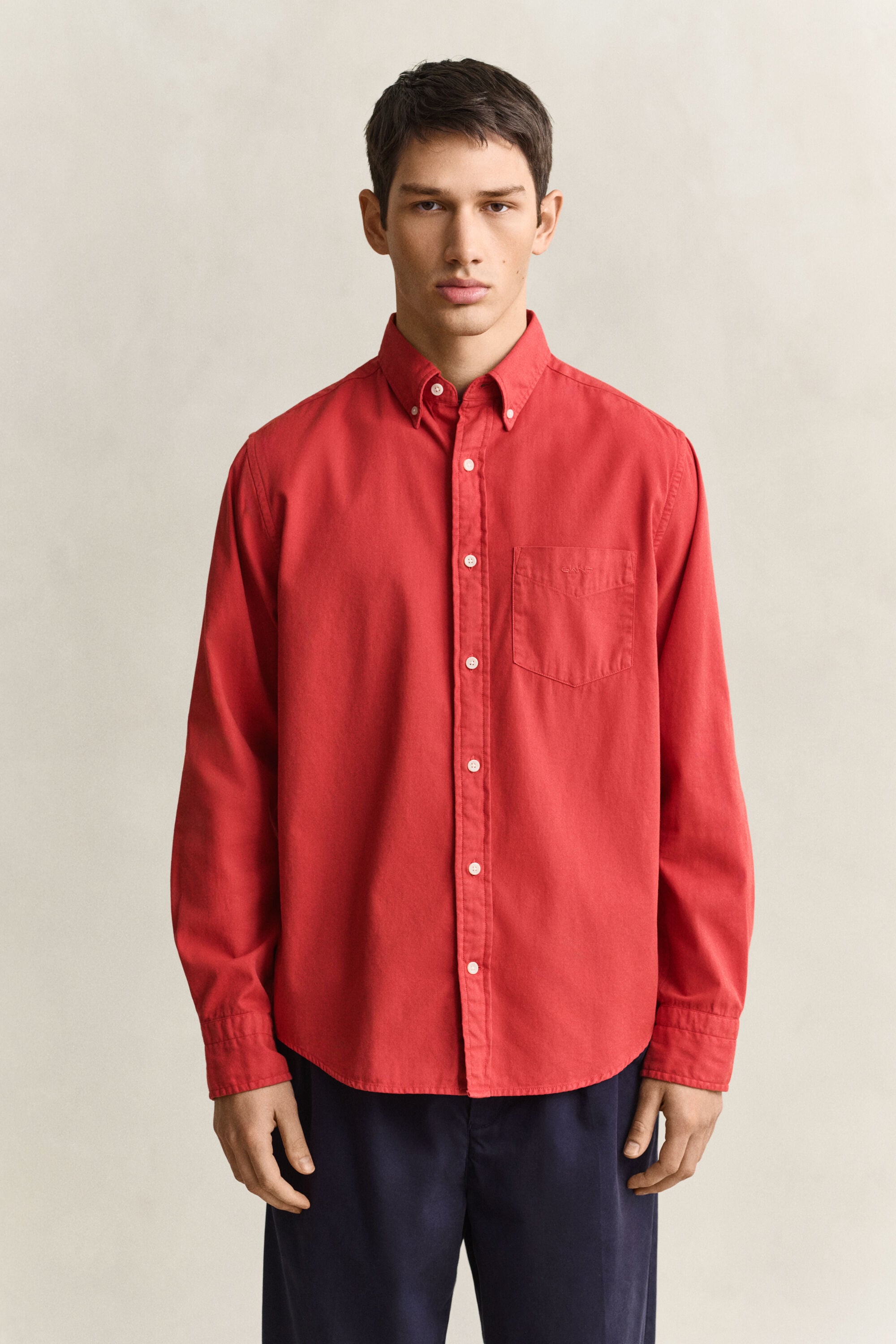 Camisa em sarja regular fit