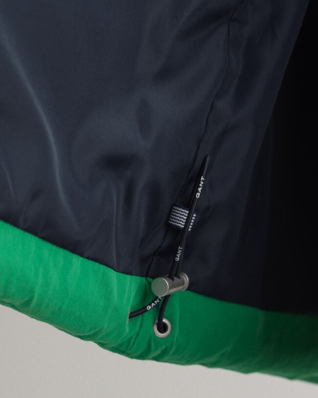 Colete acolchoado com bloco de cor