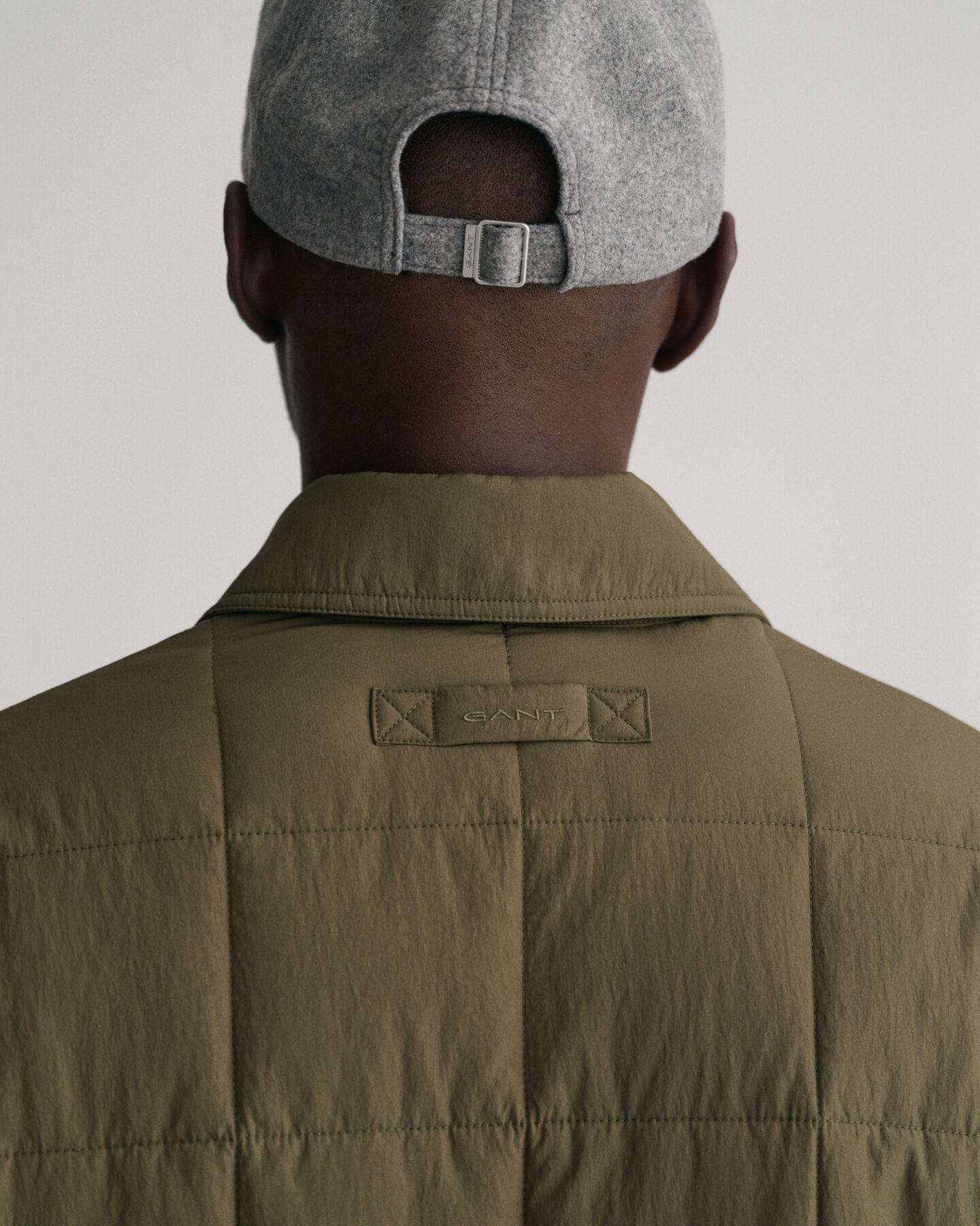 Casaco-camisa acolchoado