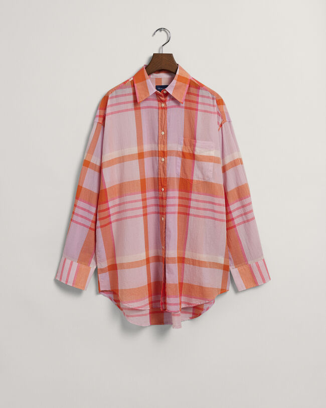 Camisa Madras oversized