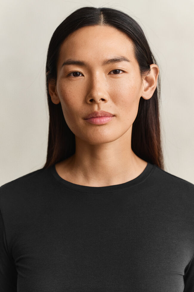 Camisola de manga comprida em algod&atilde;o