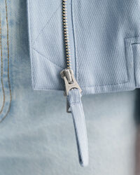 Casaco bomber em mistura de linho