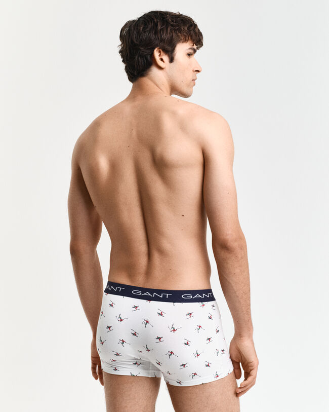 Caixa de presente com pack de três boxers com estampado Skier