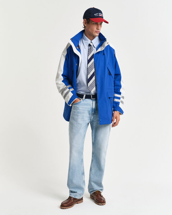 Casaco de marinheiro com comprimento médio