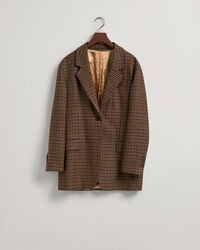 Blazer com padrão de xadrez oversized