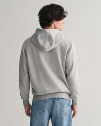 Sweatshirt com capuz e fecho de correr Embossed