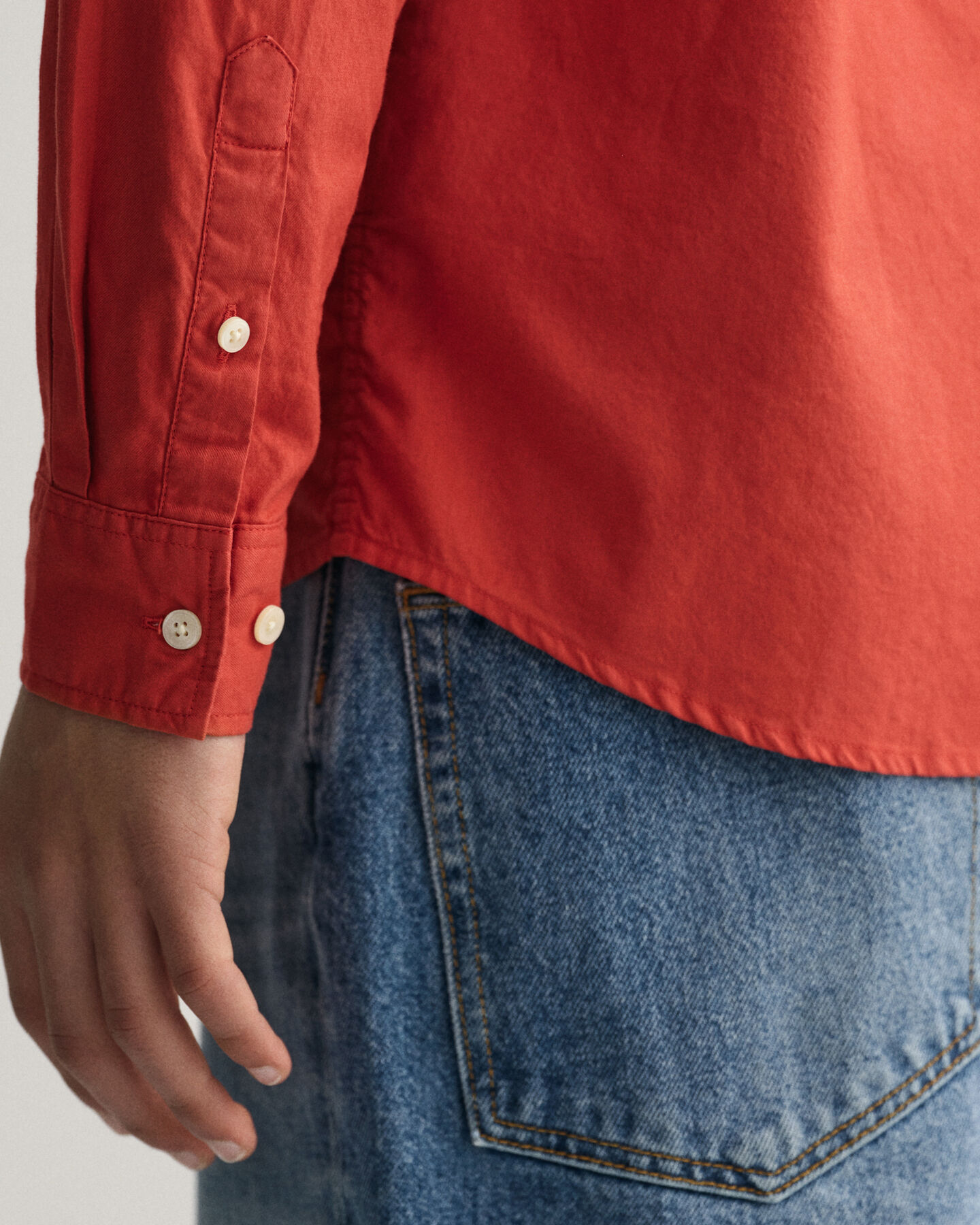 Camisa em sarja de algod&atilde;o Teen Boys