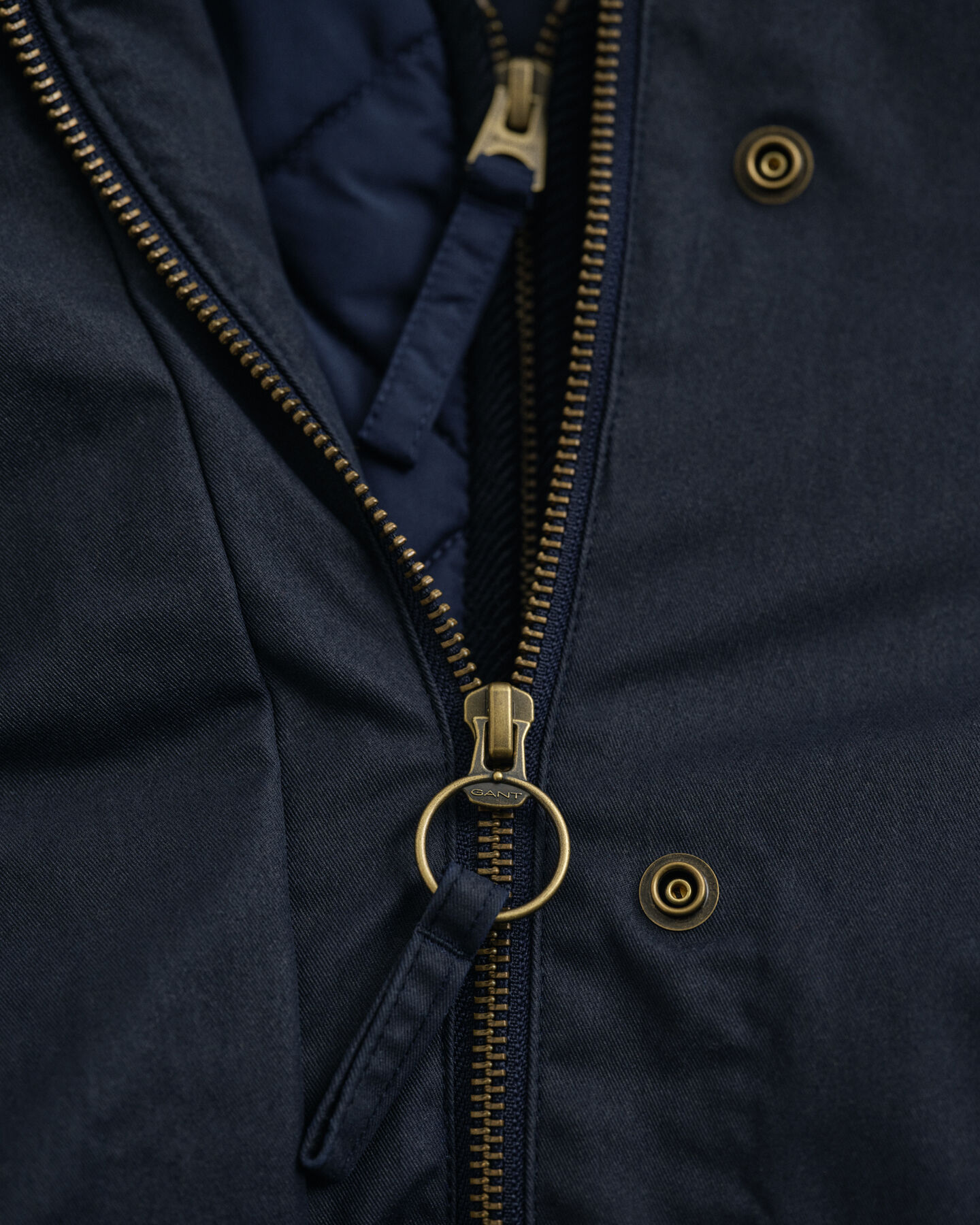 Casaco Double Decker em algodão com acabamento encerado