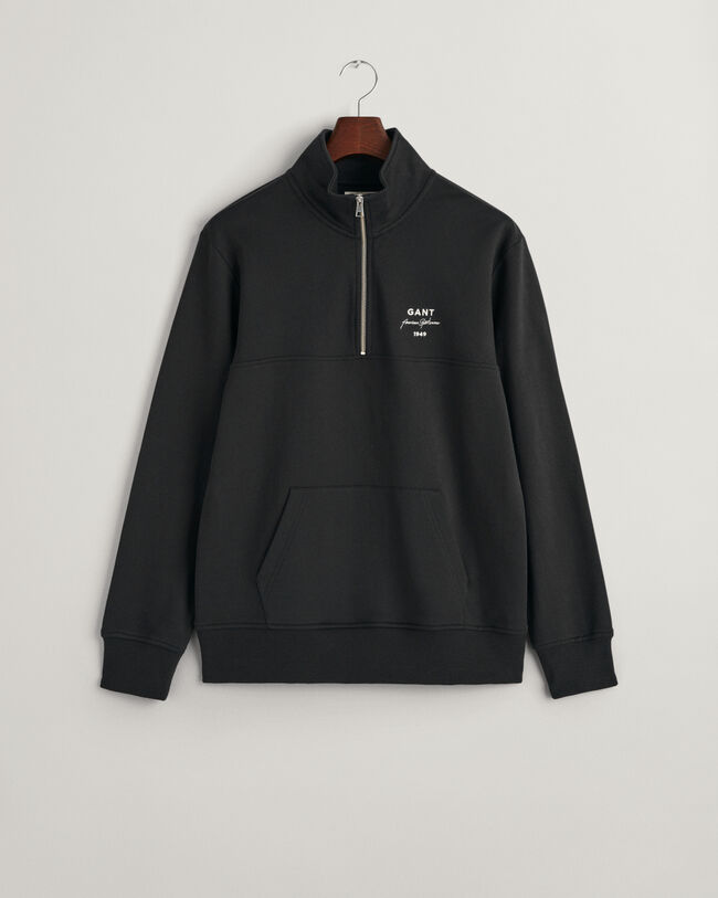 Sweatshirt com meio fecho GANT Script Graphic