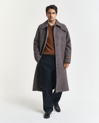 Camisola de malha com decote redondo em caxemira