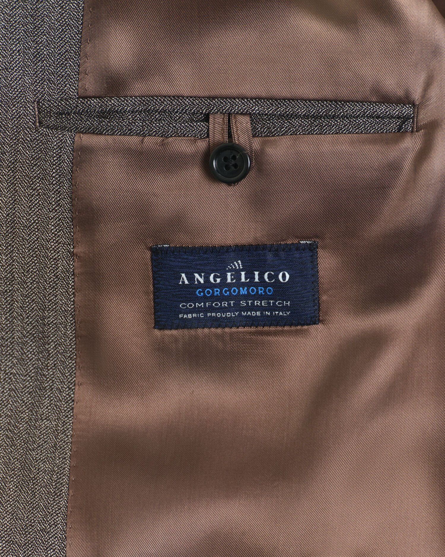 Casaco de fato com padrão espinha de peixe