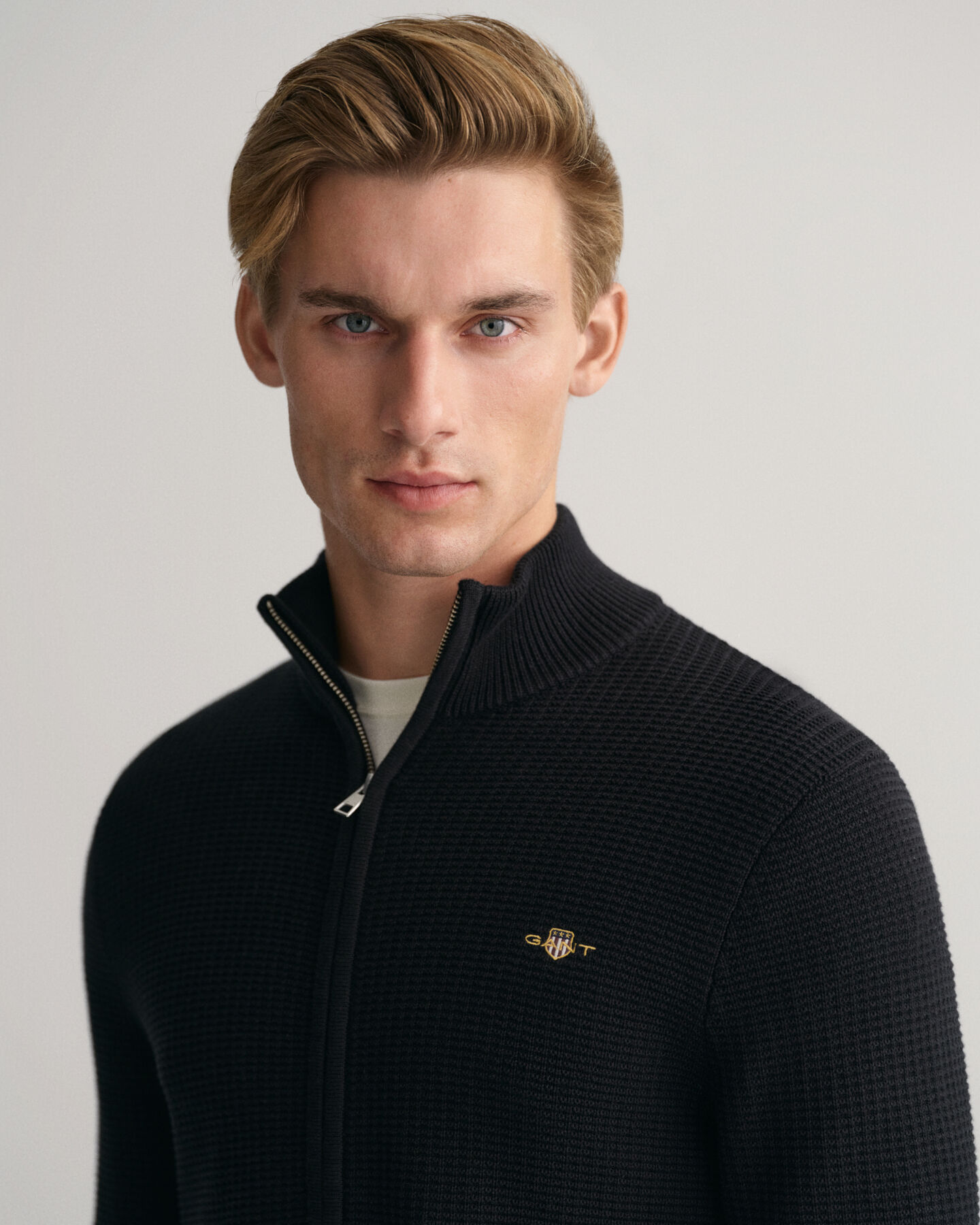 Casaco de malha em algodão Texture