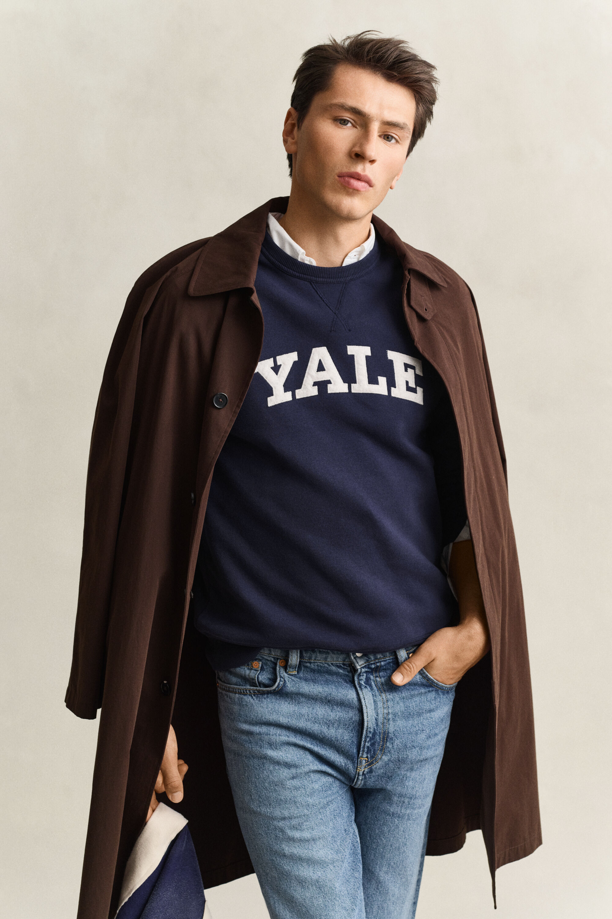 Sweatshirt com decote redondo Gant x Yale