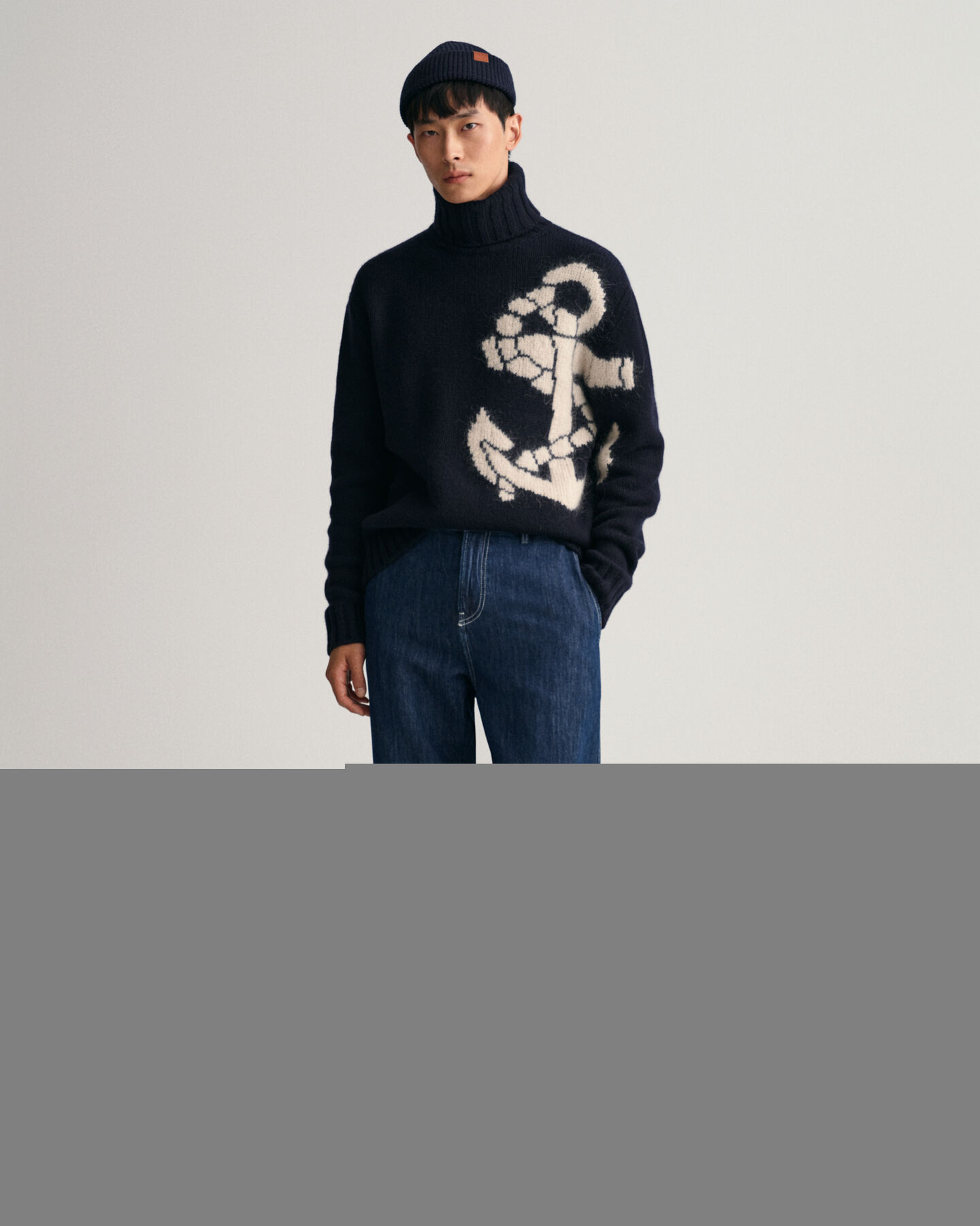 Calças de linho e algodão relaxed fit