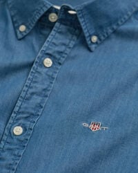 Camisa índigo slim fit