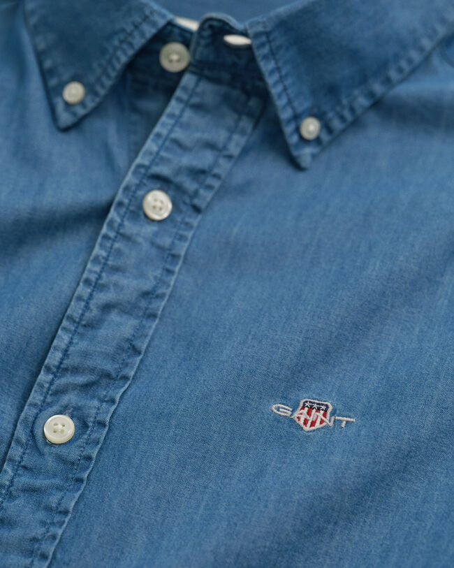 Camisa índigo slim fit